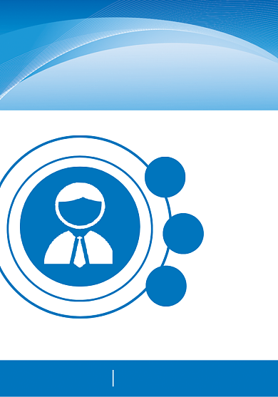 员工证蓝色时尚科技流动线条工作证背景