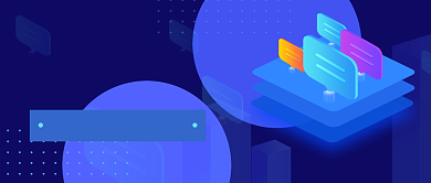 蓝色渐变手绘互联网实战班公众号首图背景