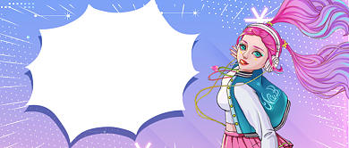 渐变色扁平几何街舞社招新公众号首图背景