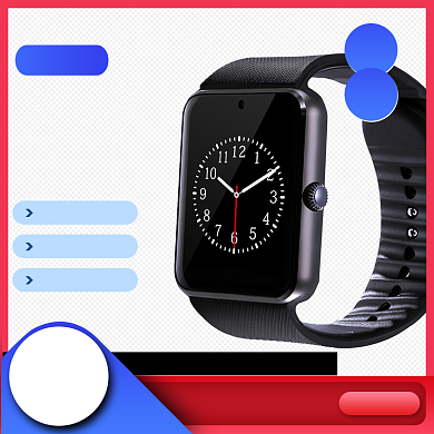 智能AI手环数码手机电脑耳机主图直通车图背景