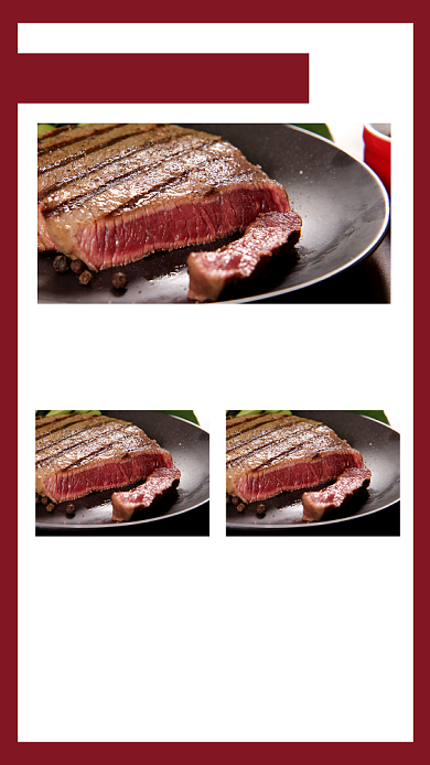 西餐牛排套餐宣传文章配图背景