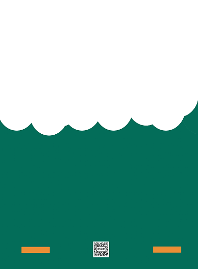 绿橙色系的英语培训班的宣传单背景