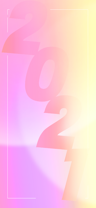 2021新年祝福愿望梦幻系列手机壁纸背景