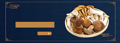 新鲜菌菇组合促销海报背景