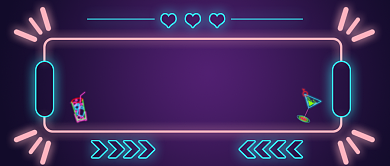 夜宵餐饮美食宣传霓虹公众号首图背景