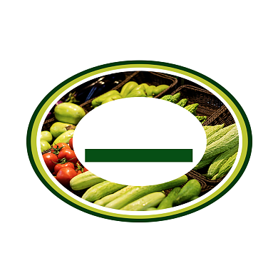 有机蔬菜绿色简约食品标签不干胶背景