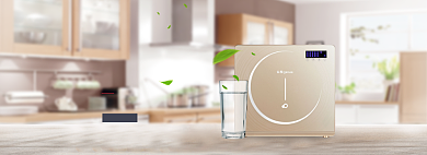 简约家居风格淘宝净水器海报背景