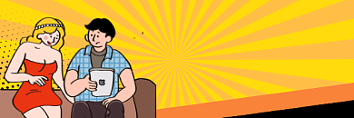 如何鉴别渣男渣女攻略清新插画热文链接背景