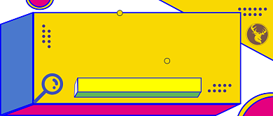 平面几何节日通用拼假公众号首图背景