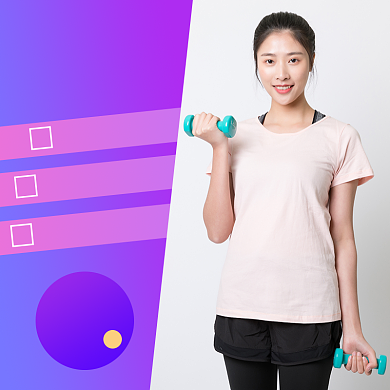 健身器材渐变哑铃主图直通车背景