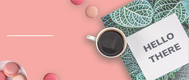 文艺小清新餐饮主题公众号封面背景