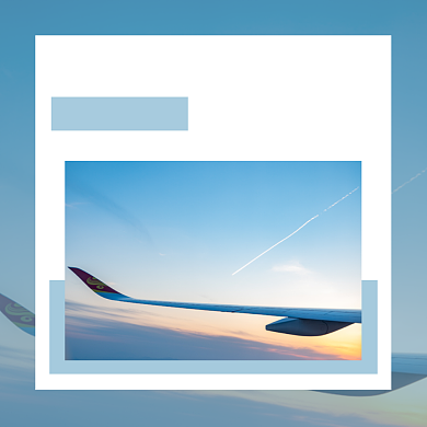 旅行阅读蓝色简约大气方形配图背景