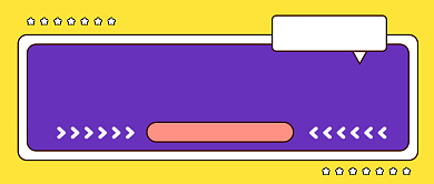 黄色卡通促销微信首图背景