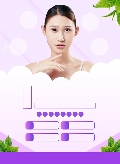 美容院诚邀加盟宣传印刷海报背景