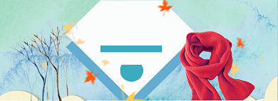 冬季新品保暖季围巾电商全屏海报背景