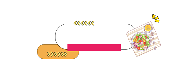 减脂美食清新简约公众号logo背景
