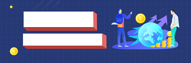 理财投资抢跑商务插画热文链接背景