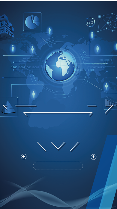 科技时代创意大气宣传手机海报背景