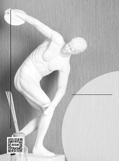 雕塑艺术展写实印刷海报背景