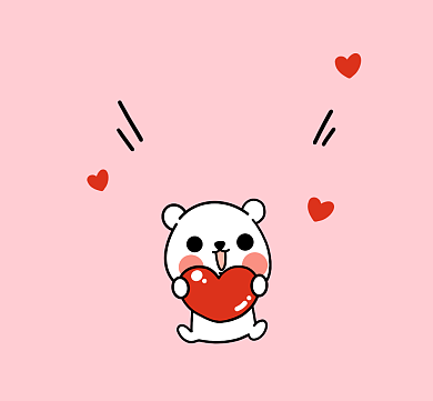 保持可爱不要恋爱粉色清新朋友圈封面背景