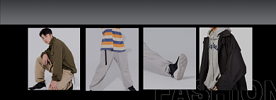 冬季男装淘宝电商banner图背景