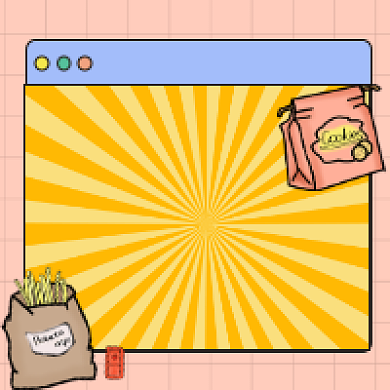 零食大礼包简约插画公众号次图背景