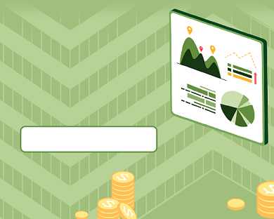 基金选择投资分析绿色清新小程序封面背景