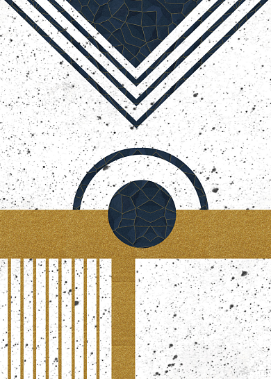 简约文艺北欧抽象几何装饰画背景