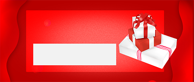 红色简约购物活动促销公众号首图背景