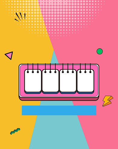 时尚拼色双十二倒计时海报背景