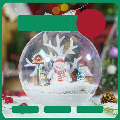 圣诞节水晶球礼物淘宝主图直通车模板背景