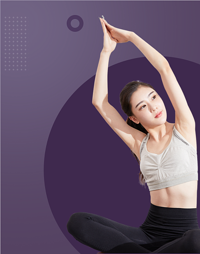 瑜伽课程海报运动健身海报背景