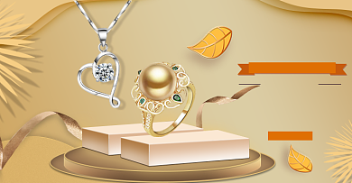 双十一预售特惠珠宝首饰海报背景