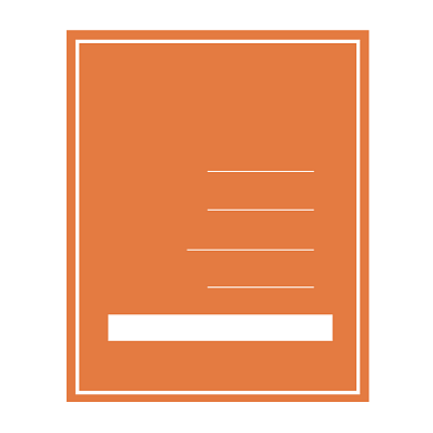 产品合格证橙色简约标签不干胶背景