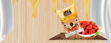 零食店招新鲜美味大促背景