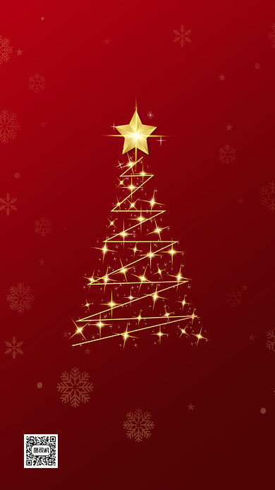 圣诞快乐圣诞节简约创意节日手机海报背景