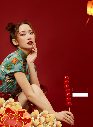 决战双十一国潮插画红色双十一印刷海报背景