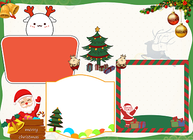 圣诞节小报手抄报背景