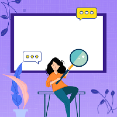 行业洞察紫色简约插画公众号次图背景