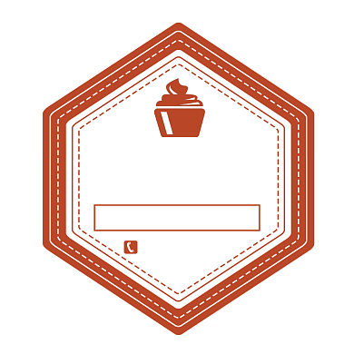 面包烘焙蛋糕红色简约标签不干胶背景