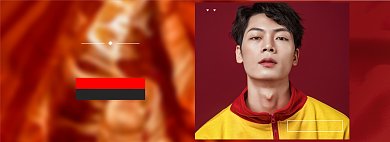 年货节男装春节新年海报banner背景