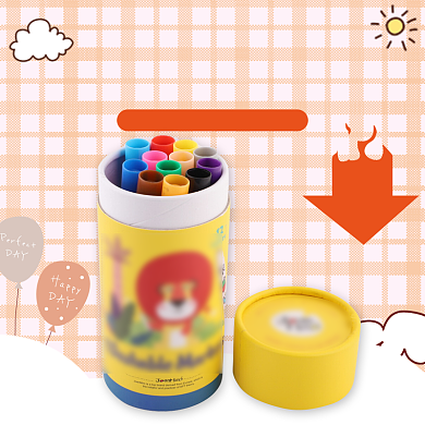 文艺小清新可爱儿童涂鸦笔彩笔铅笔主图背景