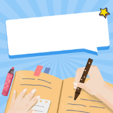 考公提分简约插画公众号次图背景