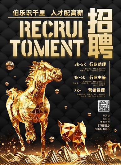 伯乐识千里人才配高薪