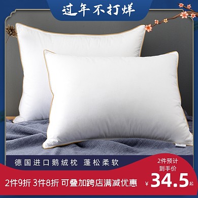 过年不打烊枕头枕芯床上用品主图直通车