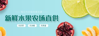 生鲜水果蔬菜助农电商海报banner