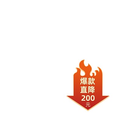 爆款直降红色火焰简约主图图标