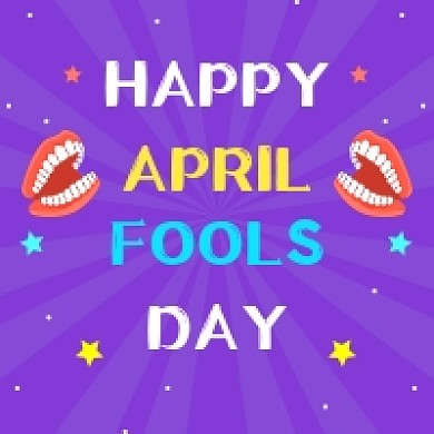 愚人节紫色趣味公众号次图