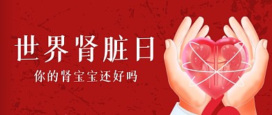 世界肾脏日宣传公众号首图