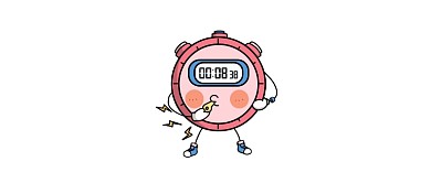 卡通手绘闹钟简笔画